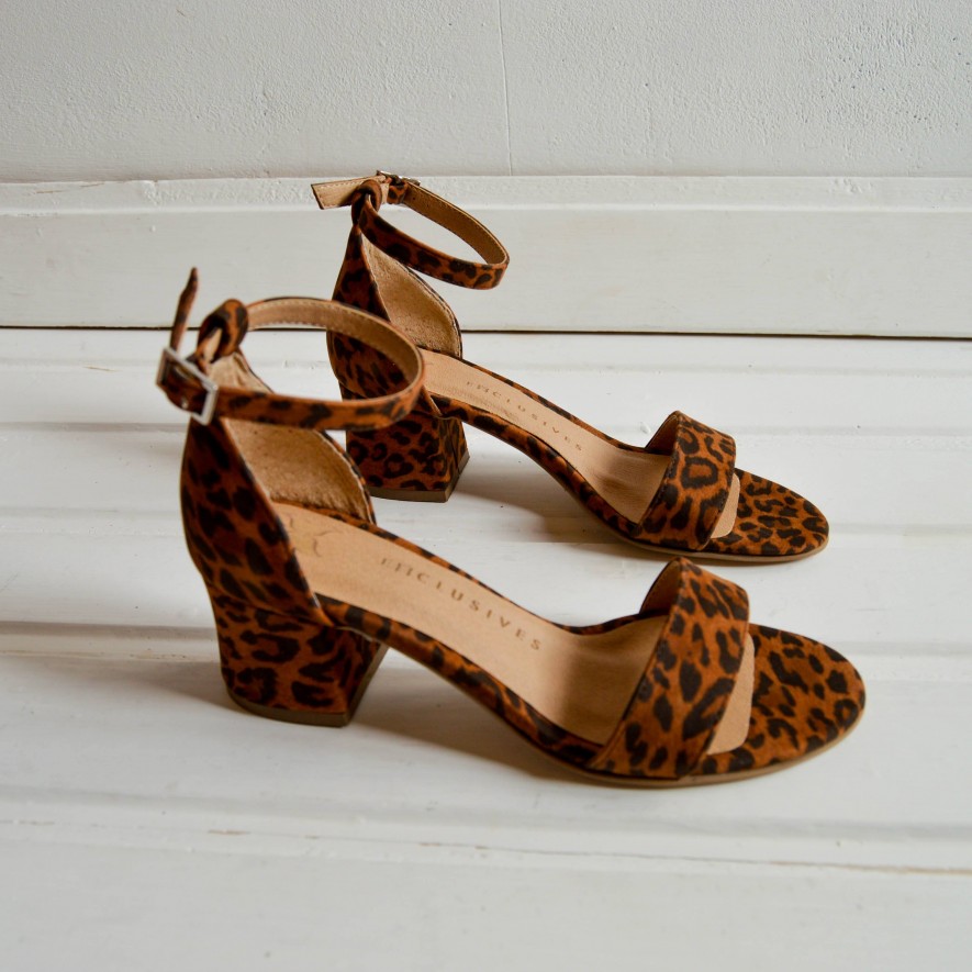 Sandale - Animal Print - 5 cm