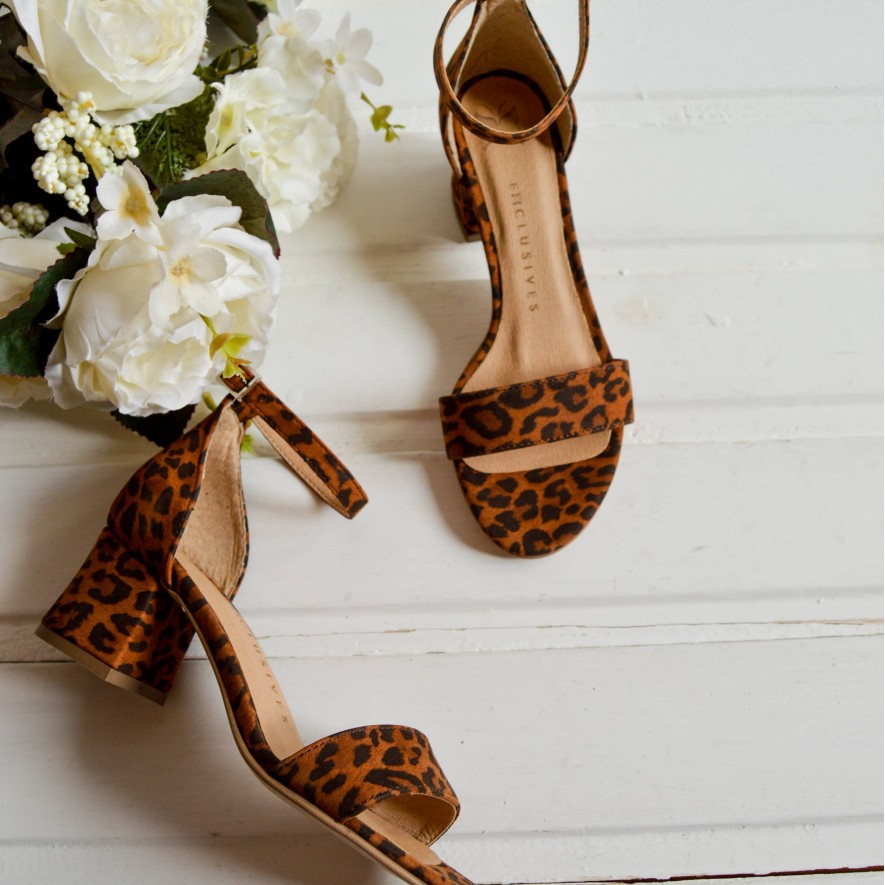 Sandale - Animal Print - 5 cm