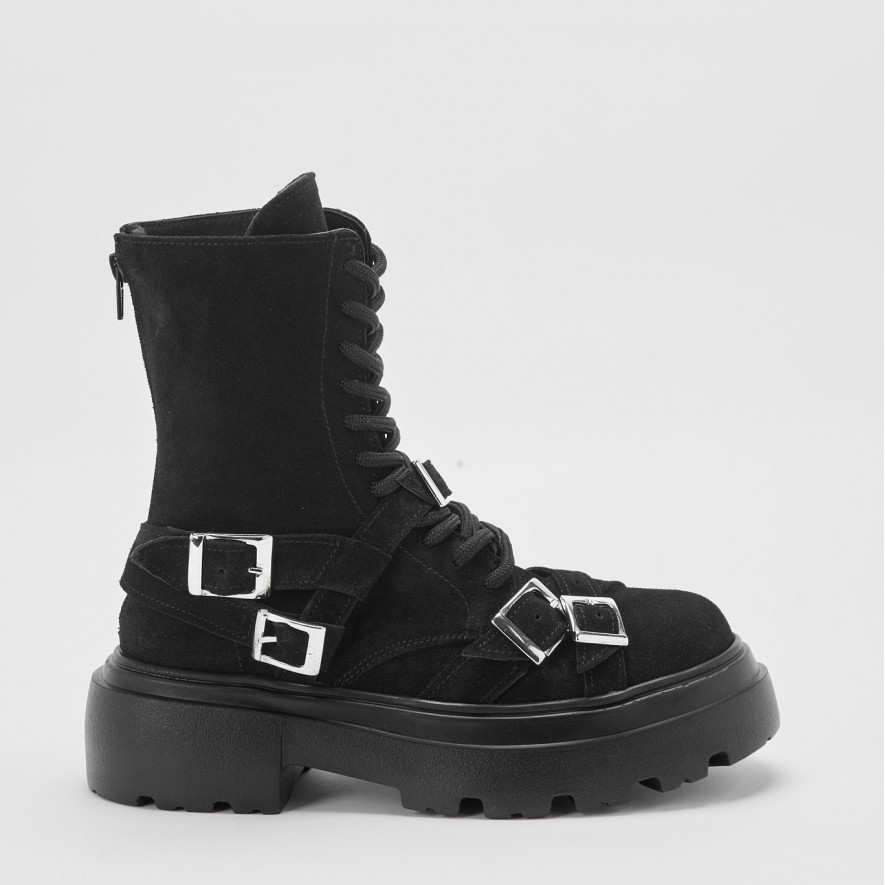          Ghete - Buckle Fury - Velur Black