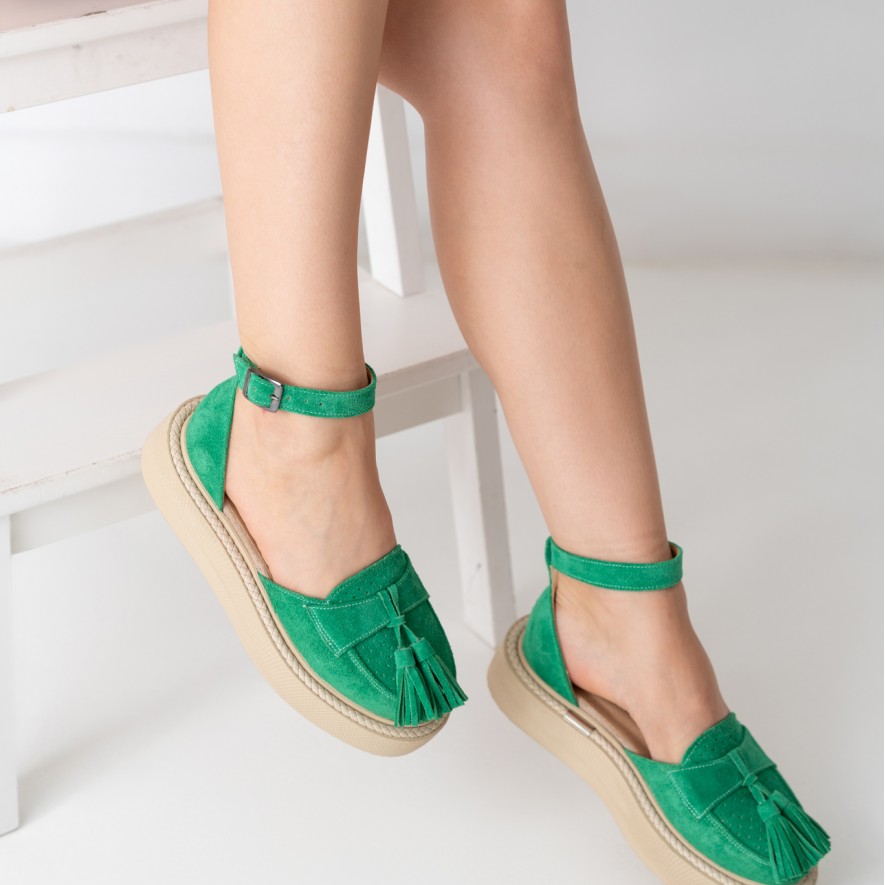     Pantofi - Augustino - Green