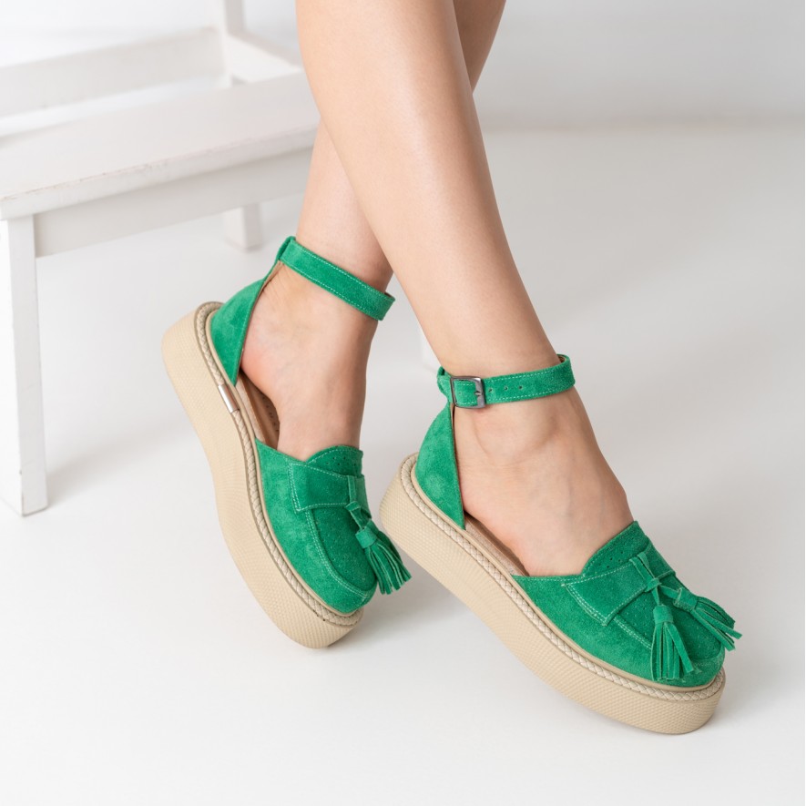     Pantofi - Augustino - Green