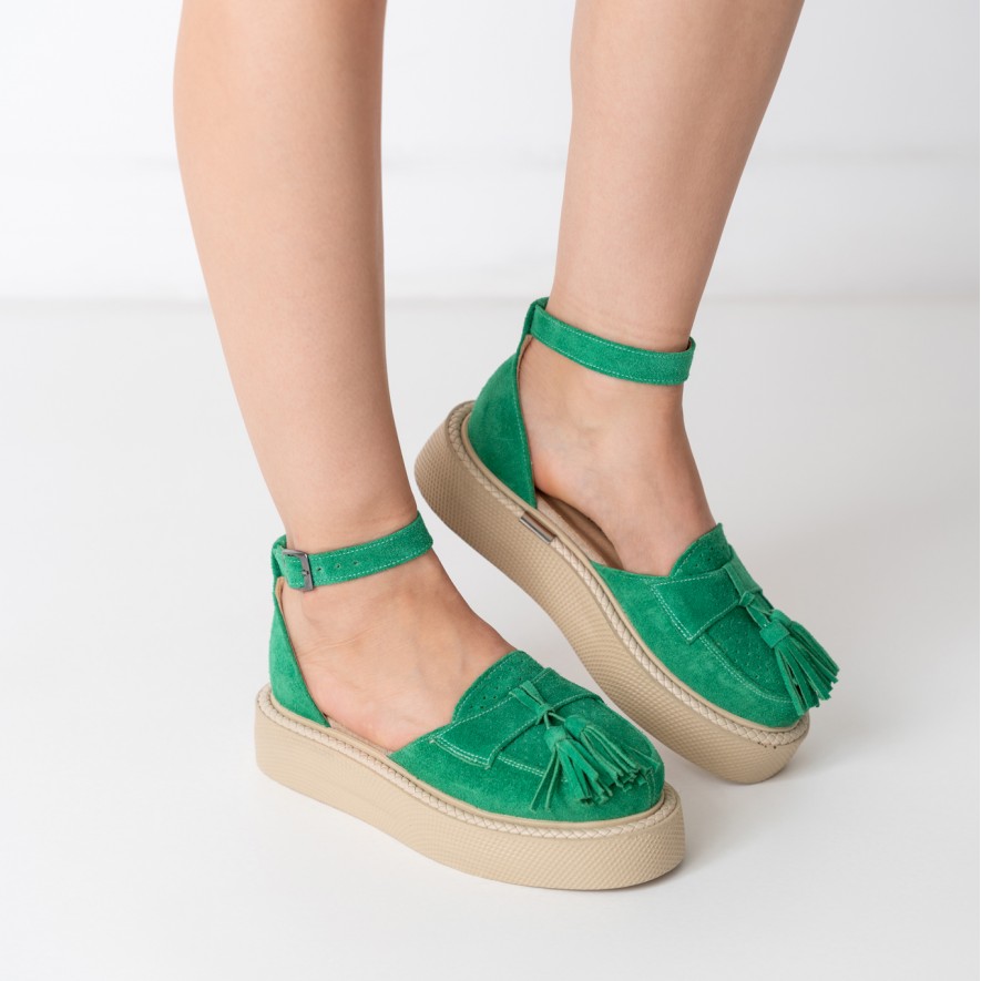     Pantofi - Augustino - Green