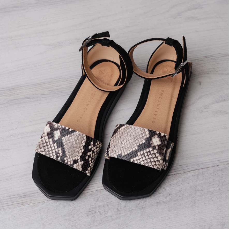  .Sandale - Coquette - Snake B&W