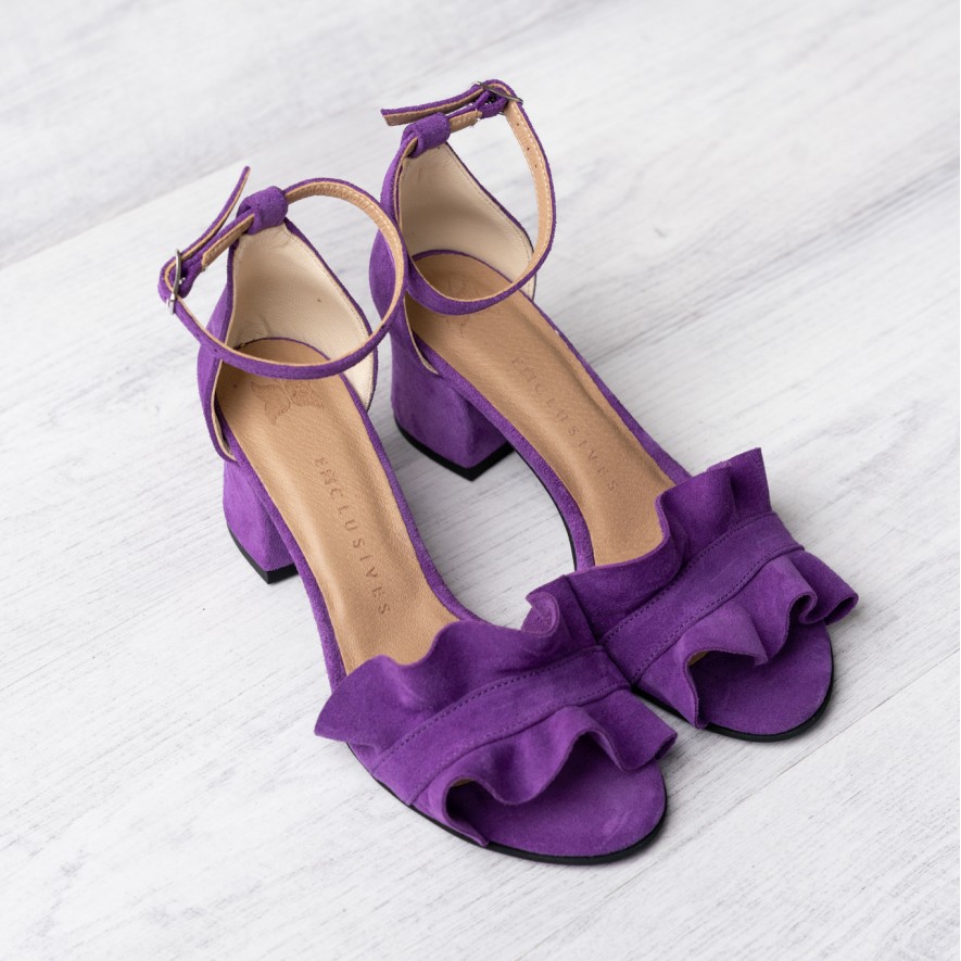 .Sandale - Ruffles - Purple - 5cm