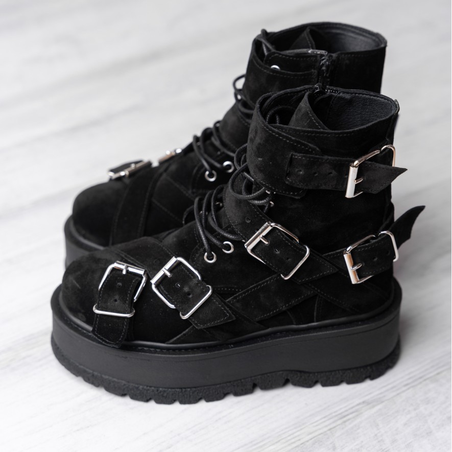     Bocanci - Heavy Duty -  Velur Black