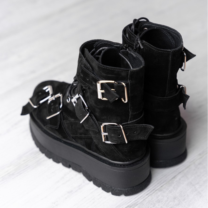     Bocanci - Heavy Duty -  Velur Black