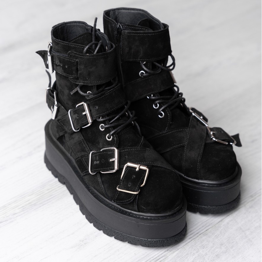     Bocanci - Heavy Duty -  Velur Black