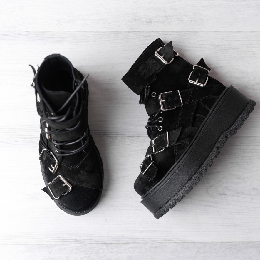     Bocanci - Heavy Duty -  Velur Black