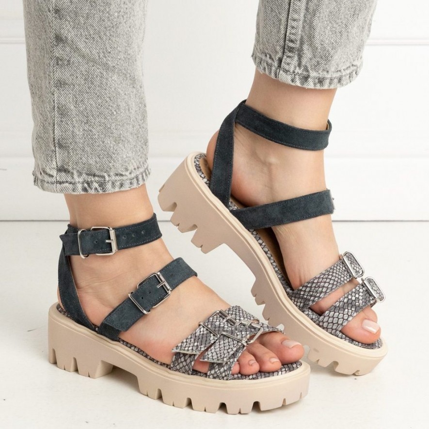 .Sandale - Lugo - Snake Grey