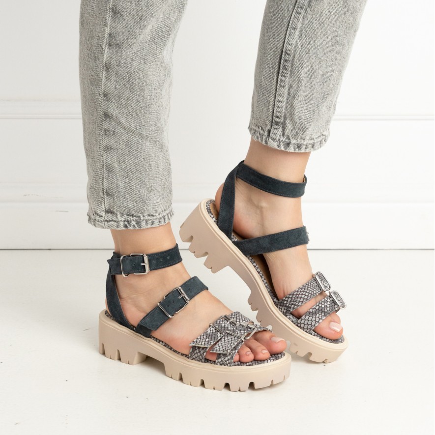 .Sandale - Lugo - Snake Grey