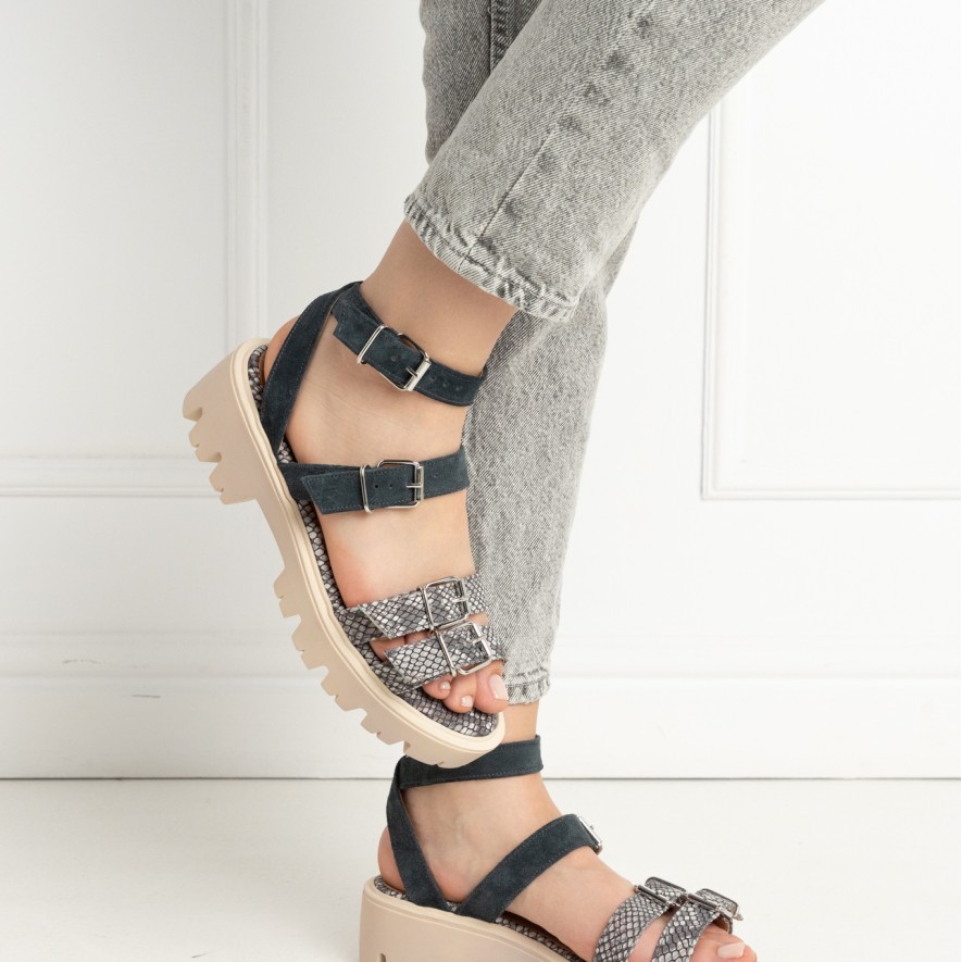 .Sandale - Lugo - Snake Grey