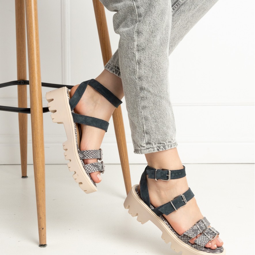 .Sandale - Lugo - Snake Grey