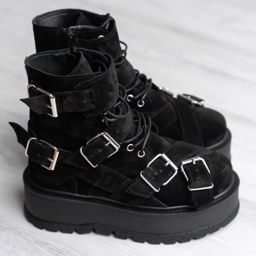     Bocanci - Heavy Duty -  Velur Black